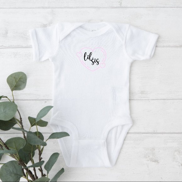Personalized Lil Sis Infant Bodysuit - Picture 1 of 4